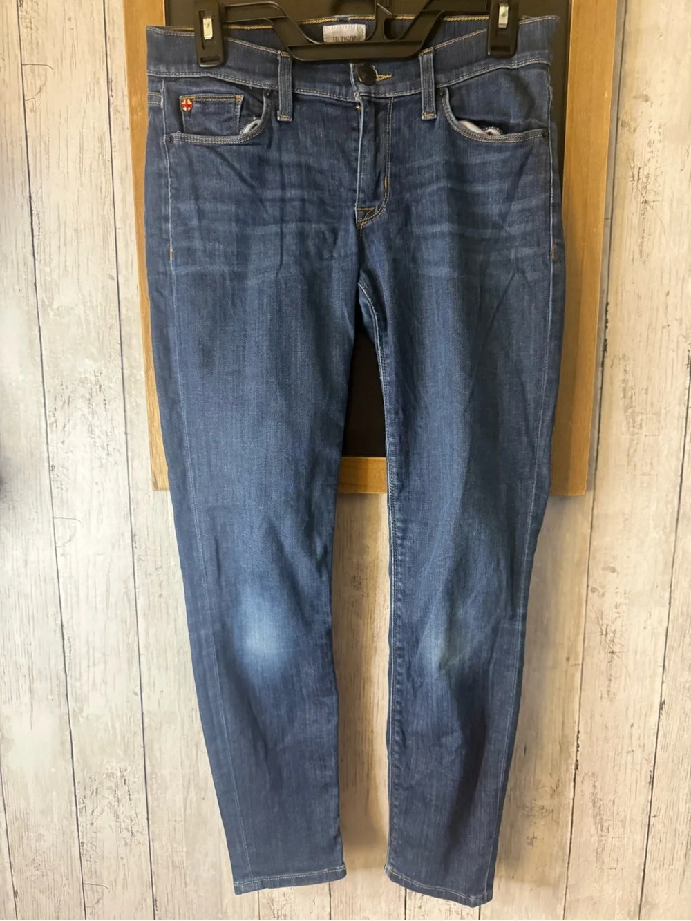 Hudson Krista Super Skinny Jeans Womens 27 Blue Dark Wash Low Rise Stretch 27x27